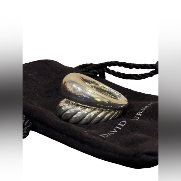 David Yurman Pure Form Set of 2 Stack Rings 925 Sterling Silver; NWOT; Size 6 - Picture 4 of 14